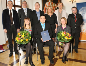 Awardees of the Preis des Fürstentums Liechtenstein together with representatives