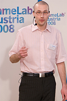 Markus Seidl at famelab 2008